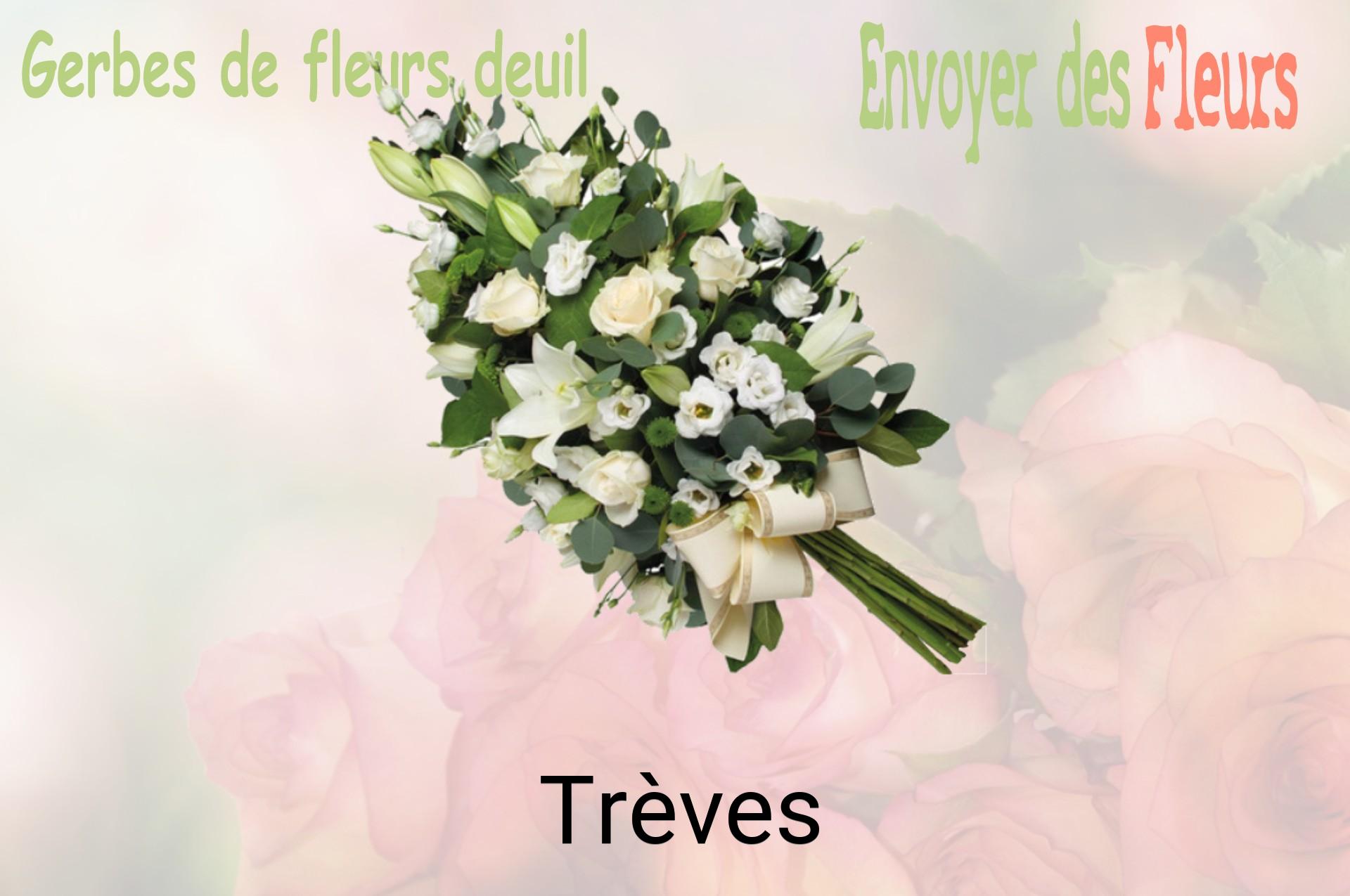 Gerbe de fleurs de deuil livrée à Trèves